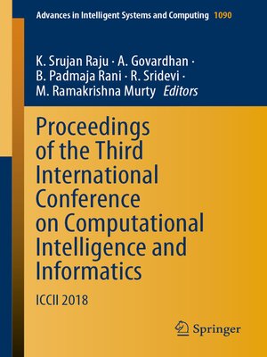 cover image of Proceedings of the Third International Conference on Computational Intelligence and Informatics